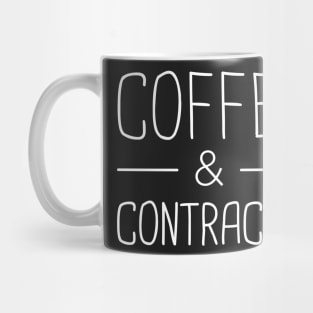 Coffee & Contracts | Realtor & Real Estate Design Mug